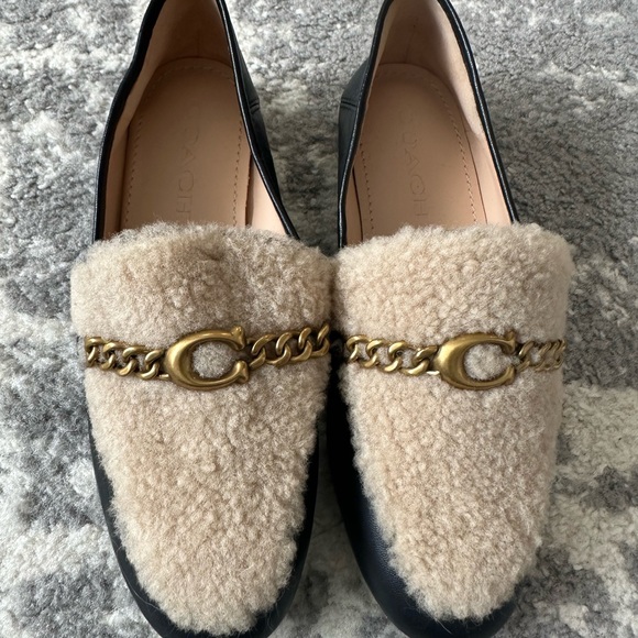Coach Helena Sherpa Loafers Size 5 - Picture 2 of 5